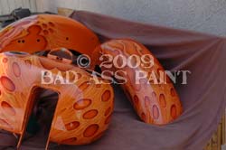 airbrush painted flames