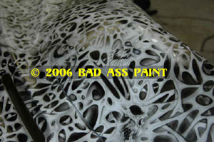 custom airbrush paint motorcycle design skulls
